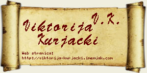 Viktorija Kurjački vizit kartica